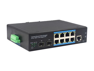 網管工業級交換機 2千光8百電SFP